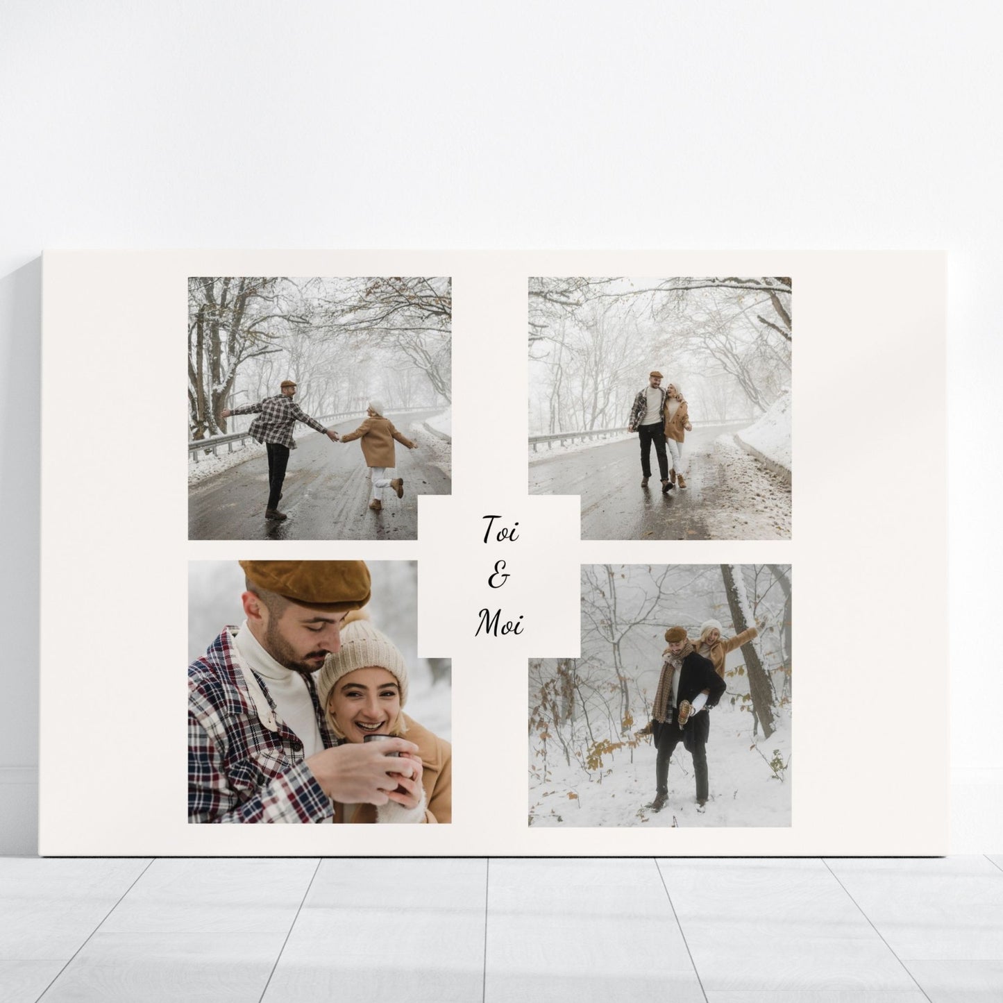 affiche couple personnalisée