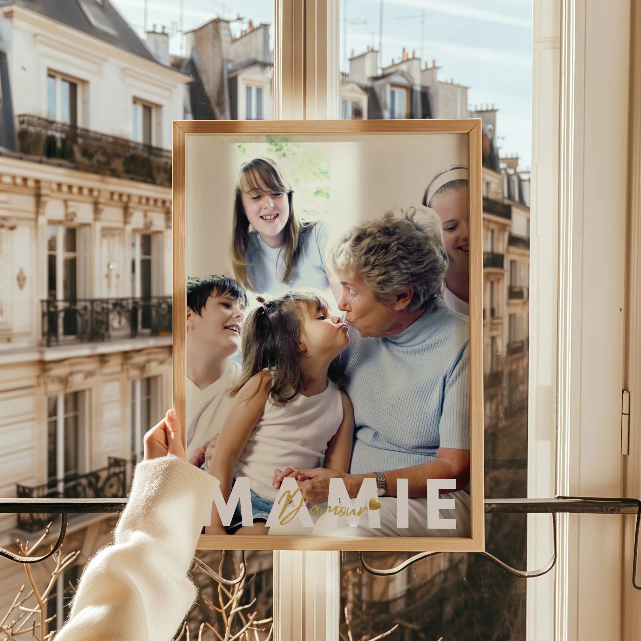 affiche souvenir de famille personnalisée