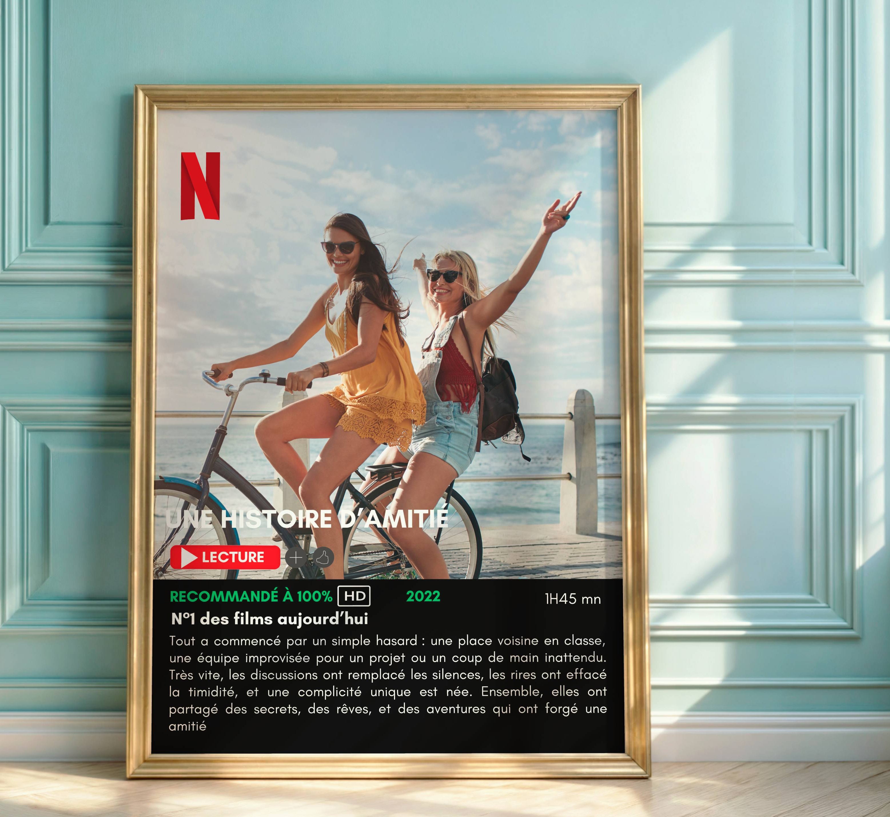 dée cadeau original : affiche personnalisée style série Netflix