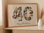 Cadeau 40 ans personnalisé – Affiche anniversaire avec photos