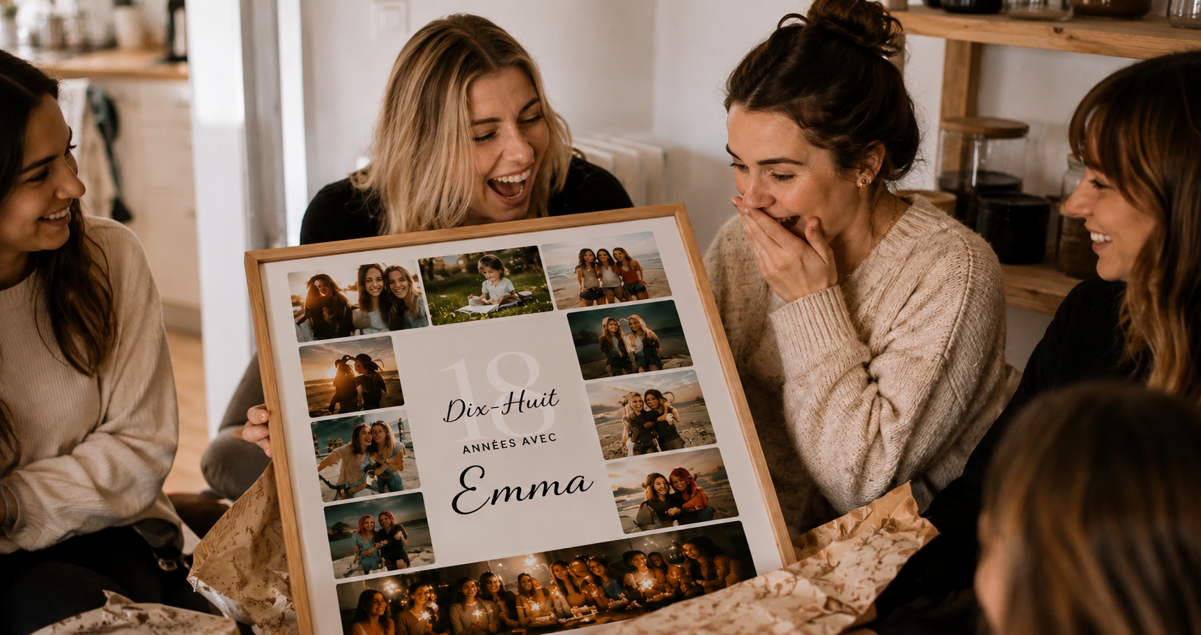 Affiches personnalisées Mlle Créative dans un intérieur chaleureux