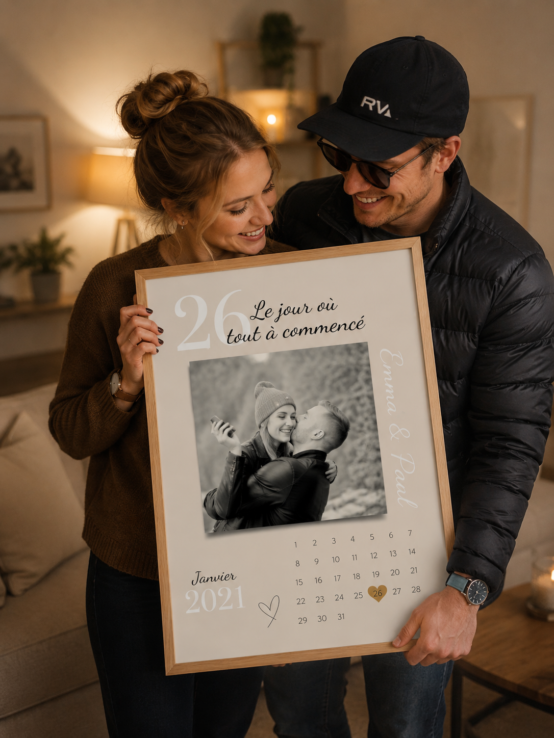 Idée Cadeau couple personnalisé Mlle Créative