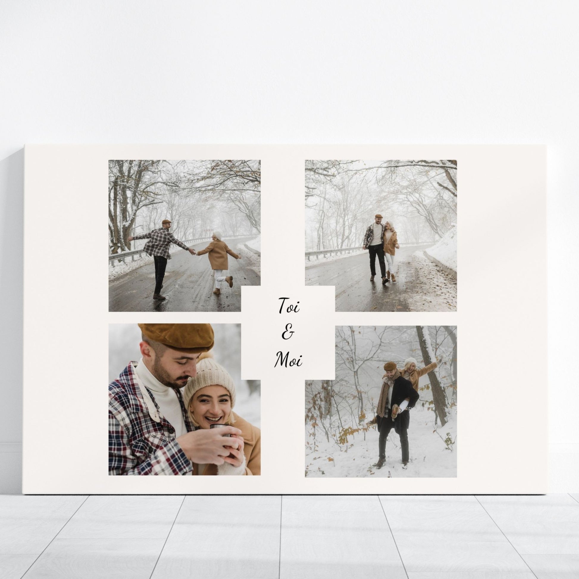 affiche couple personnalisée