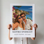 Affiche couple personnalisee a partir d_une photo