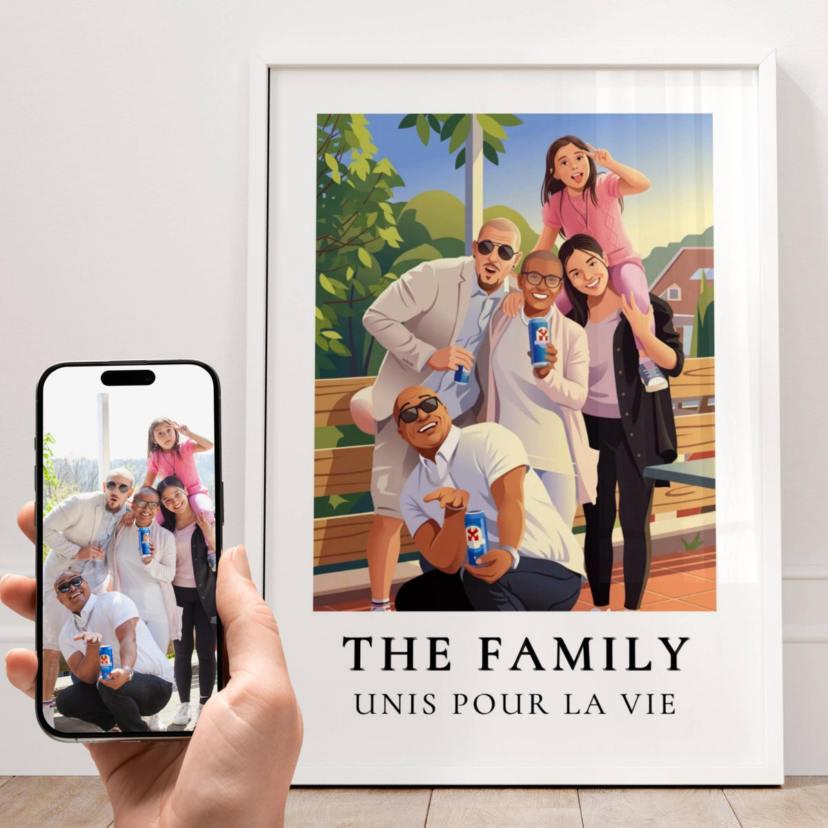 affiche famille personnalisée