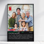 Affiche photo famille personnalisée à offrir aux grands-parents avec souvenirs et moments précieux