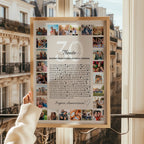Cadeau 30 ans personnalisé – Affiche anniversaire avec photos