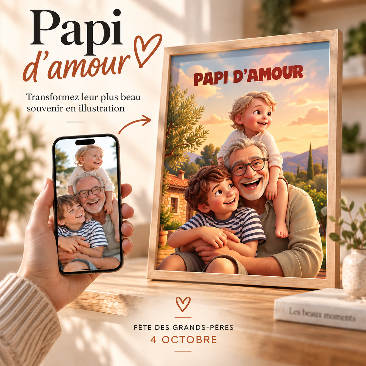 Cadeau personnalisé papi