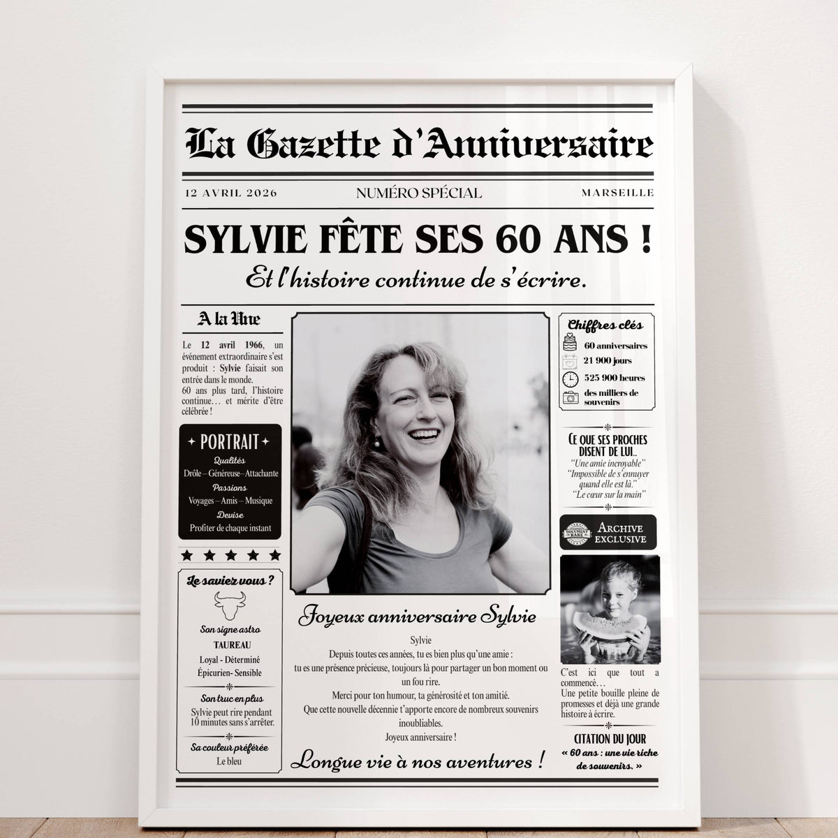 Son anniversaire à la une !