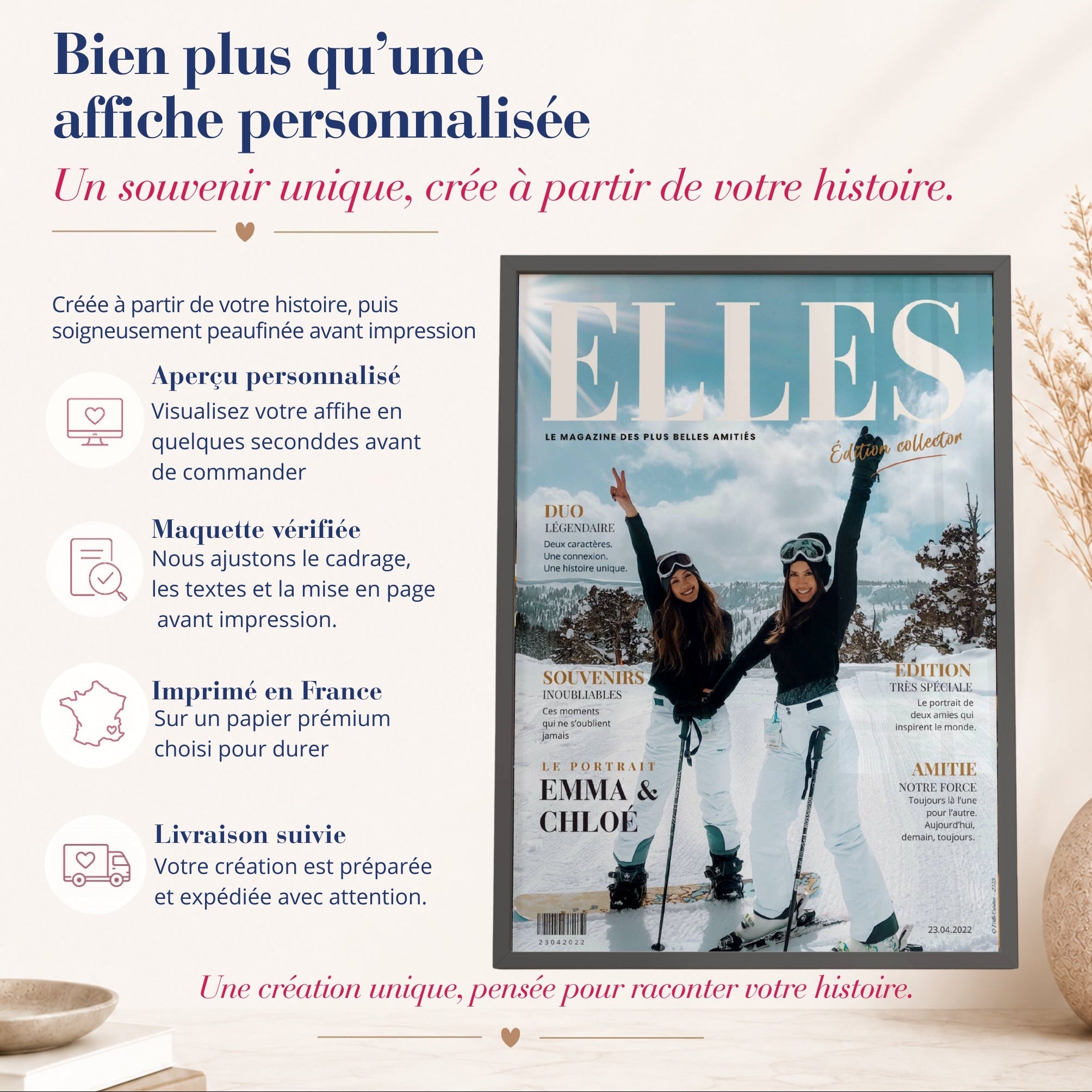 Cadeau meilleure amie personnalisé