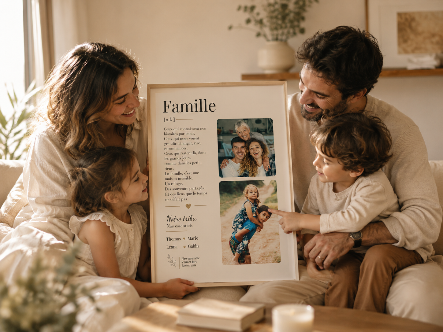 Affiche personnalisée offerte en cadeau