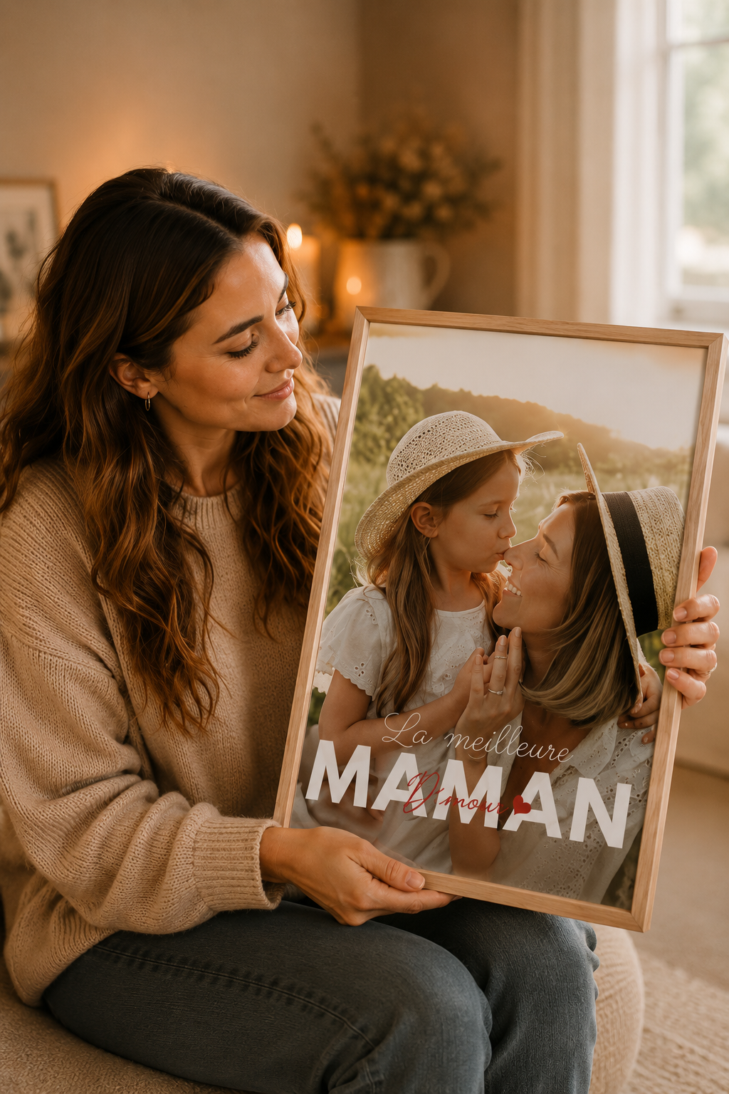 Affiche maman  personnalisée avec photos prête à offrir