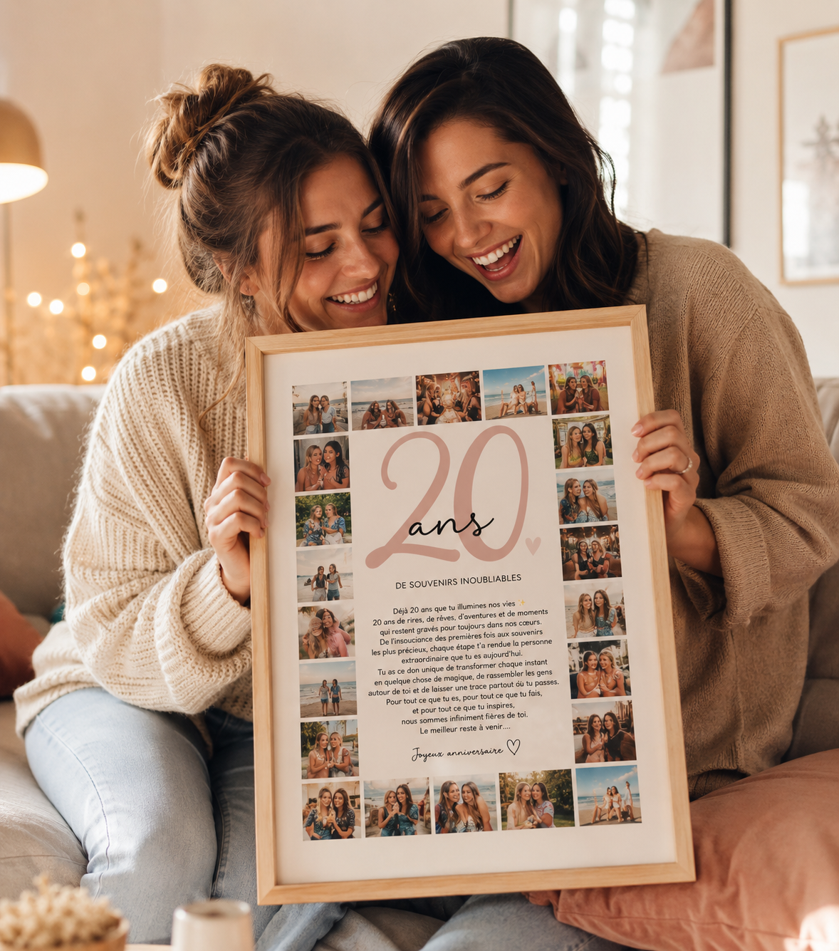 Affiche photo personnalisé prête à offrir