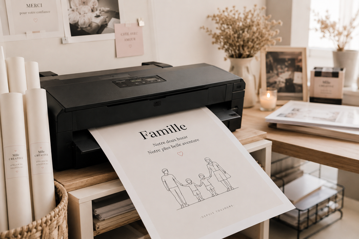 Impression soignée d’une affiche personnalisée
