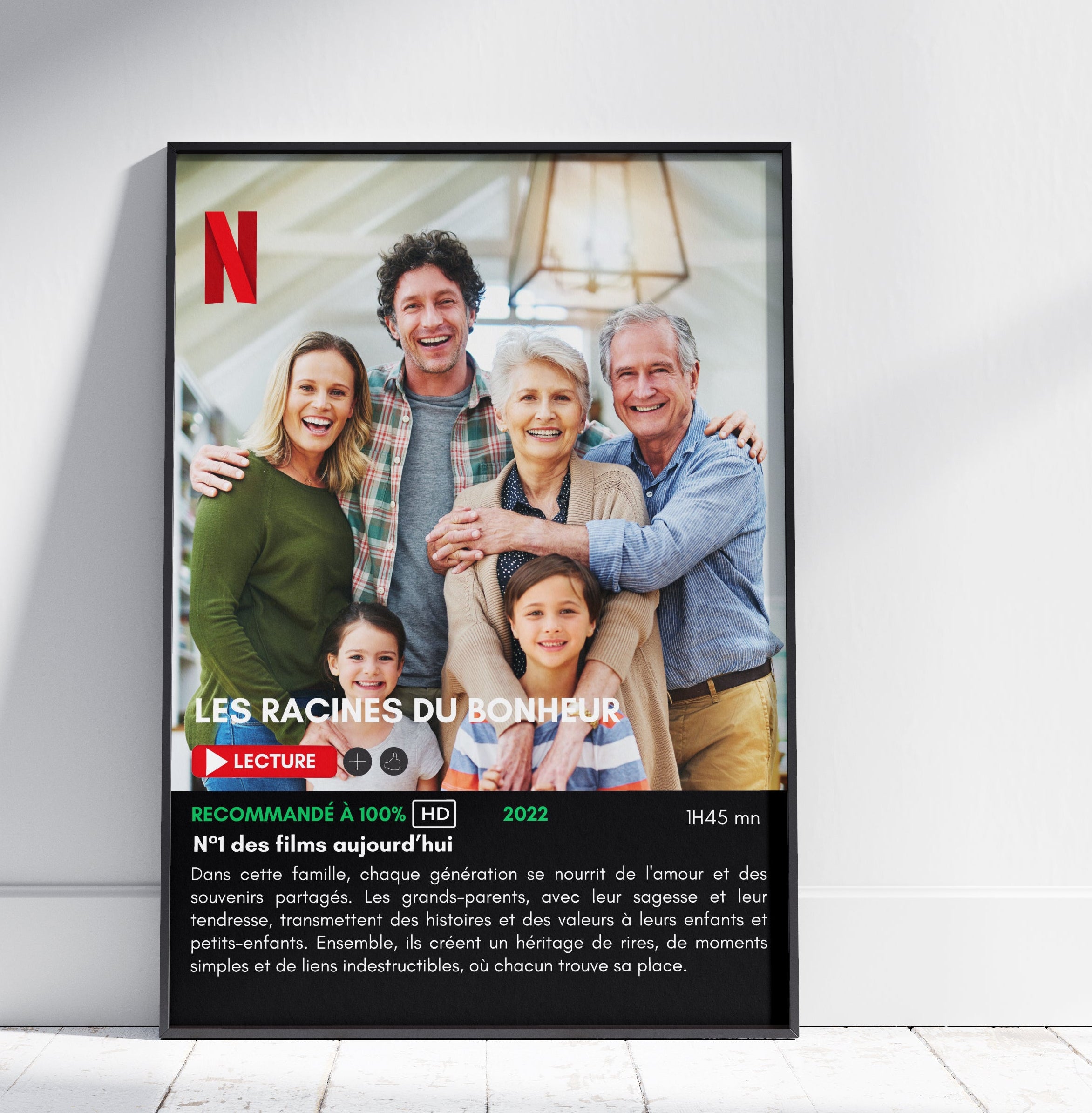 Idée cadeau original : affiche personnalisée style série Netflix