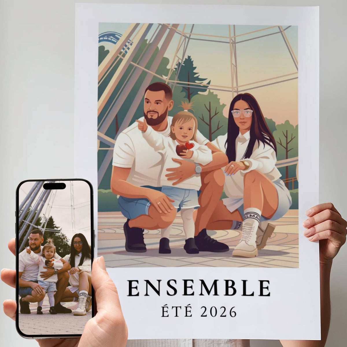 Portrait de famille personnalisé