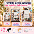Affiche photo disponible en A4, 30 × 40 et 45 × 60 cm, avec ou sans cadre noir, blanc ou bois clair, sur papier mat 250 g/m².