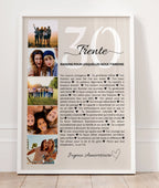 Affiche déco murale 30 ans