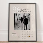 Affiche couple personnalisée – Anniversaire mariage, date de rencontre
