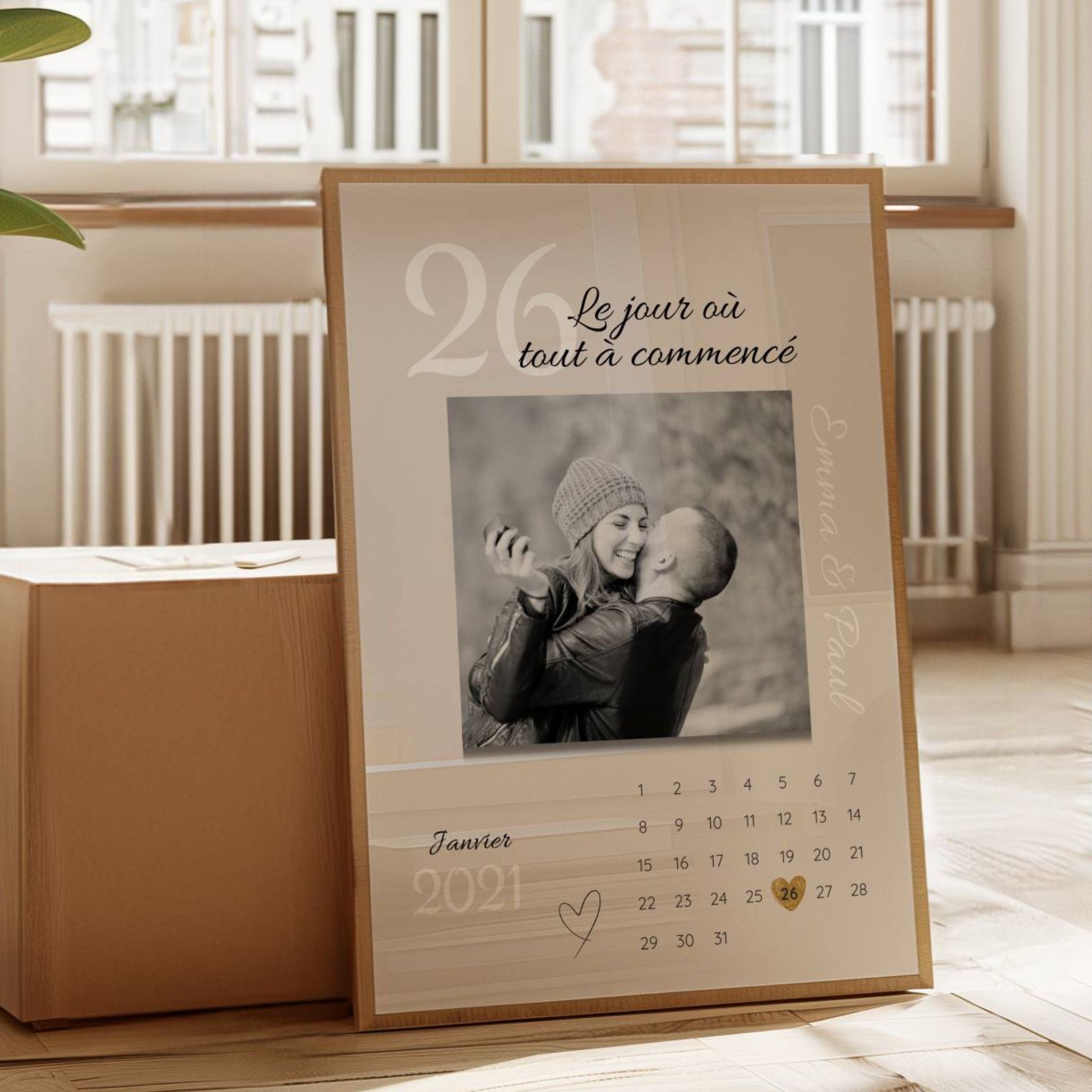 Affiche Personnalisée – Anniversaire de couple, mariage ou date de rencontre
