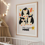 Affiche crèche – message “Prêt à conquérir le monde”