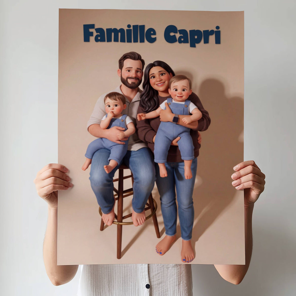Affiche photo style cartoon