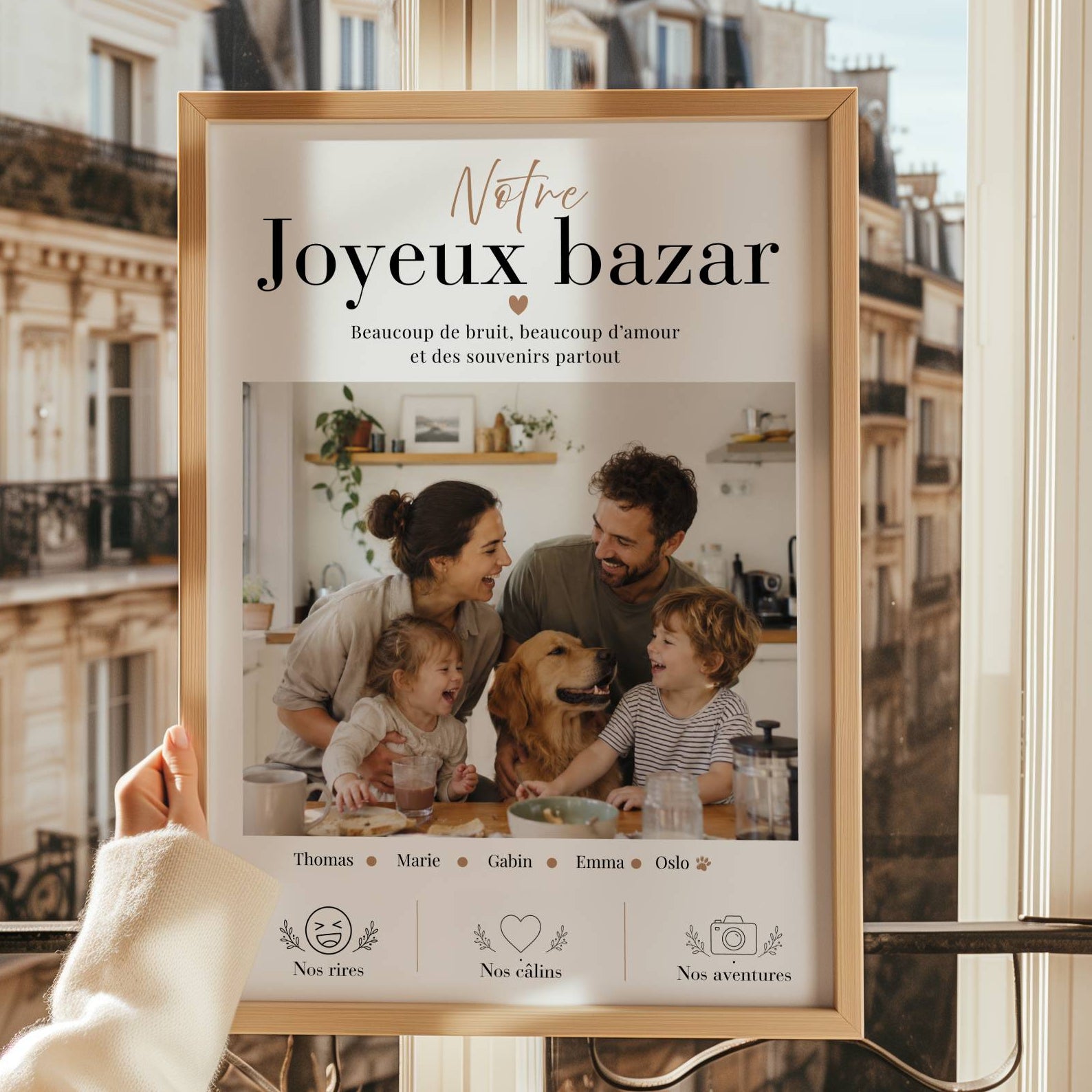 affiche Notre joyeux bazar personnalisée