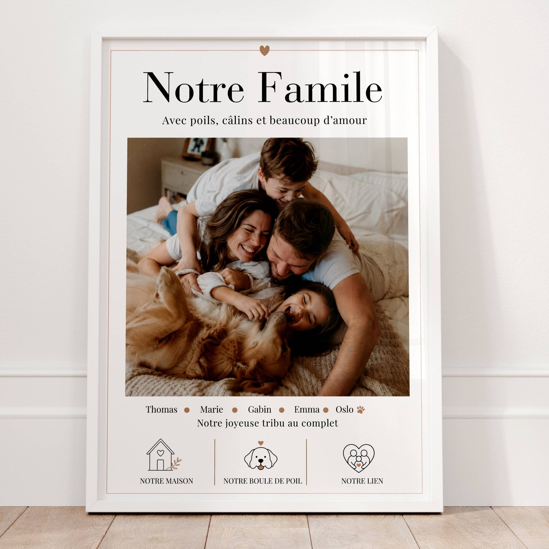 cadeau famille personnalisé avec photo