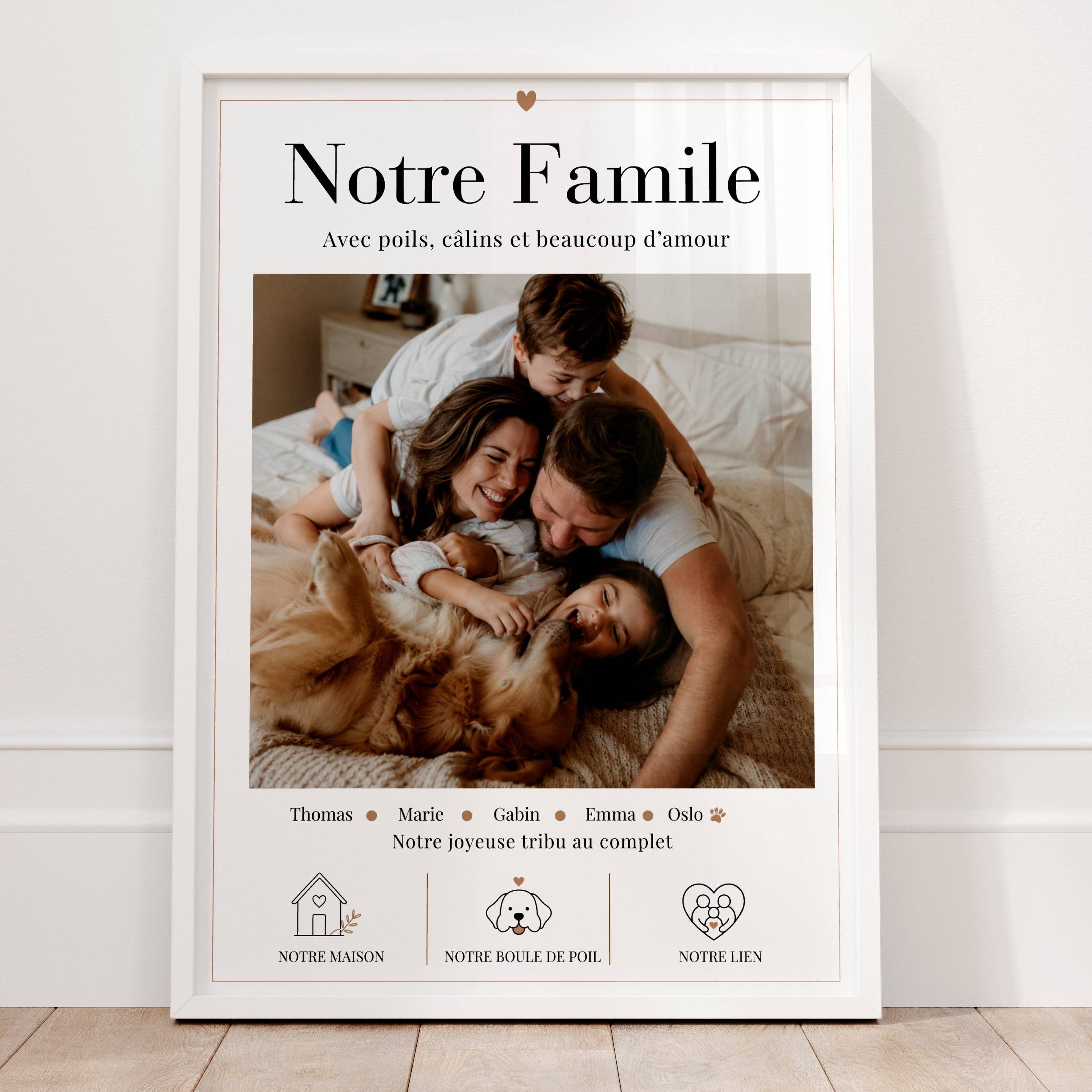 cadeau famille personnalisé avec photo