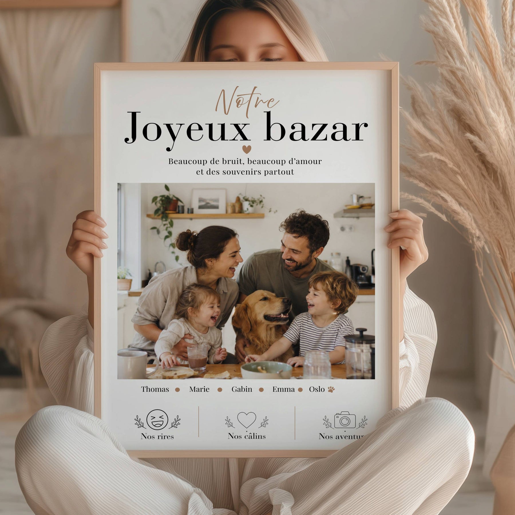 affiche famille personnalisée avec photo