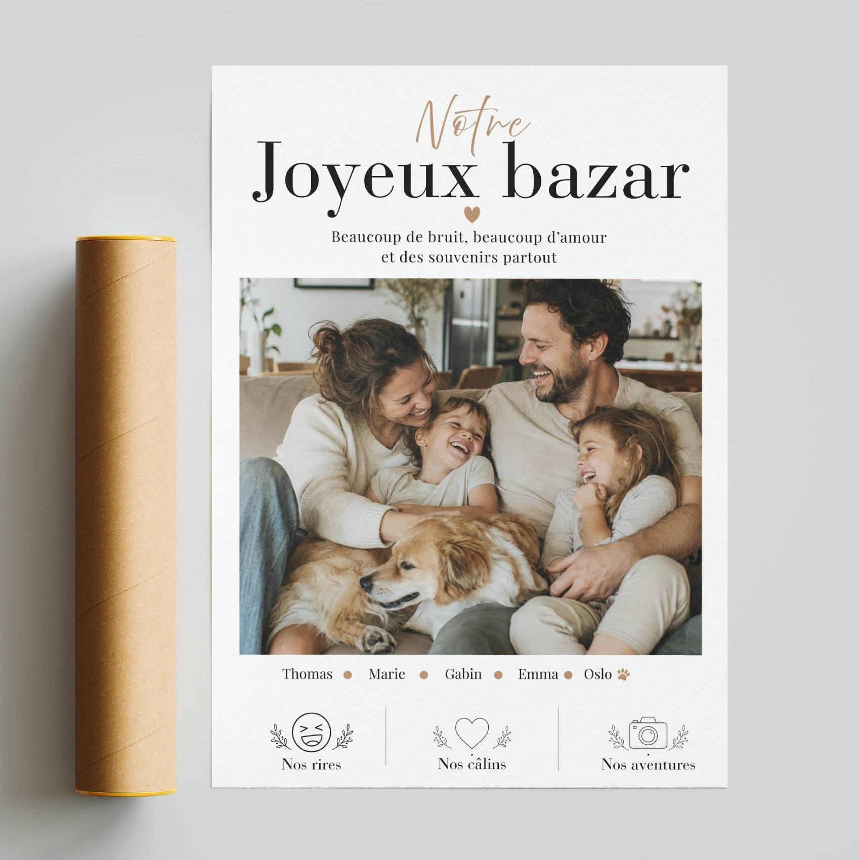 cadeau famille photo personnalisé