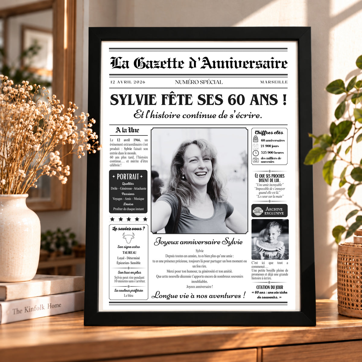Son anniversaire à la une !