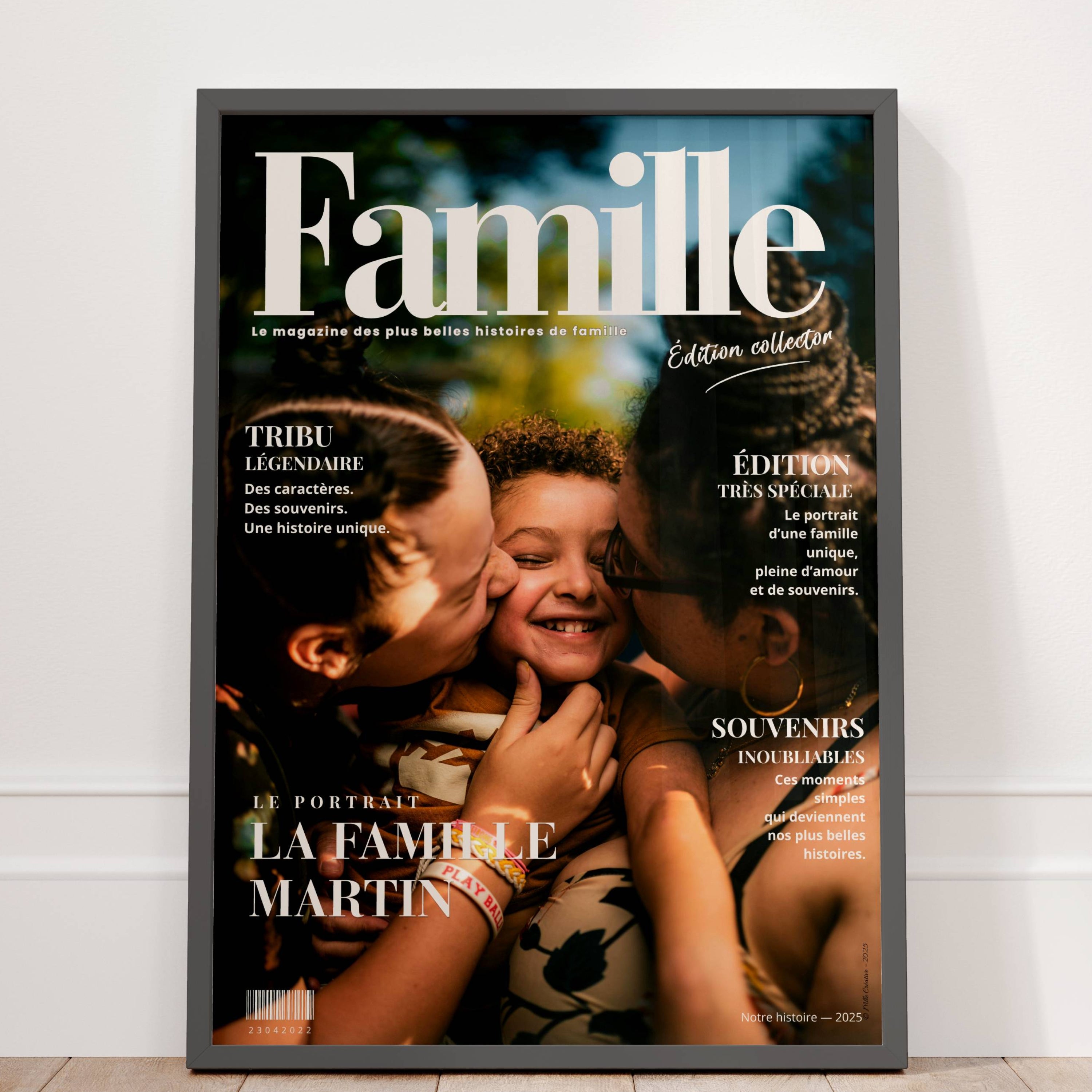 cadeau personnalisé avec photo famille