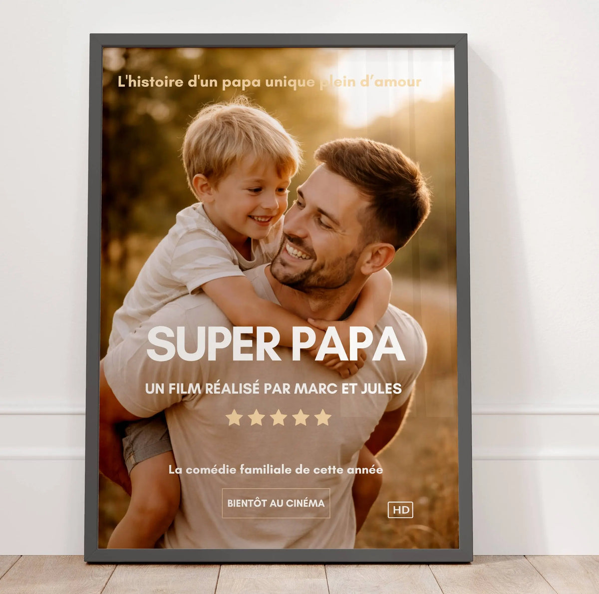 Affiche papa personnalisée
