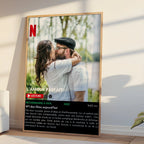 Poster style Netflix personnalisé avec acteurs, titre et décor