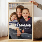 Affiche Maman personnalisée avec photo et prénoms des enfants