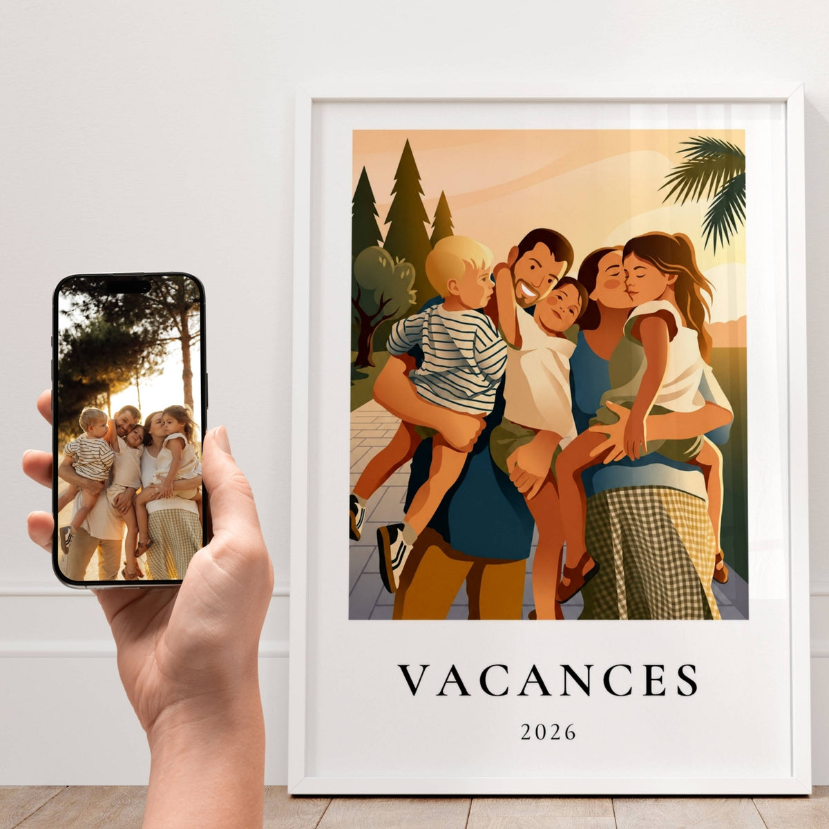 Affiche rétro personnalisée