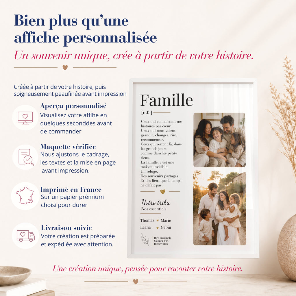 Affiche famille personnalisée