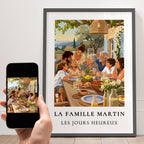 affiche famille personnalisée avec photo