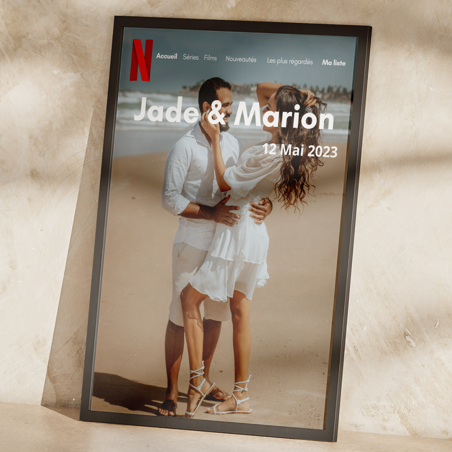 Affiche personnalisée style Netflix