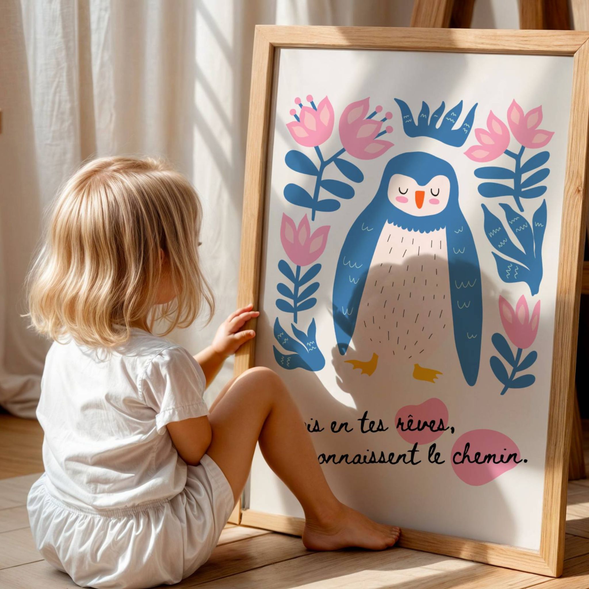 Affiche Naissance bébé – Déco chambre Enfant