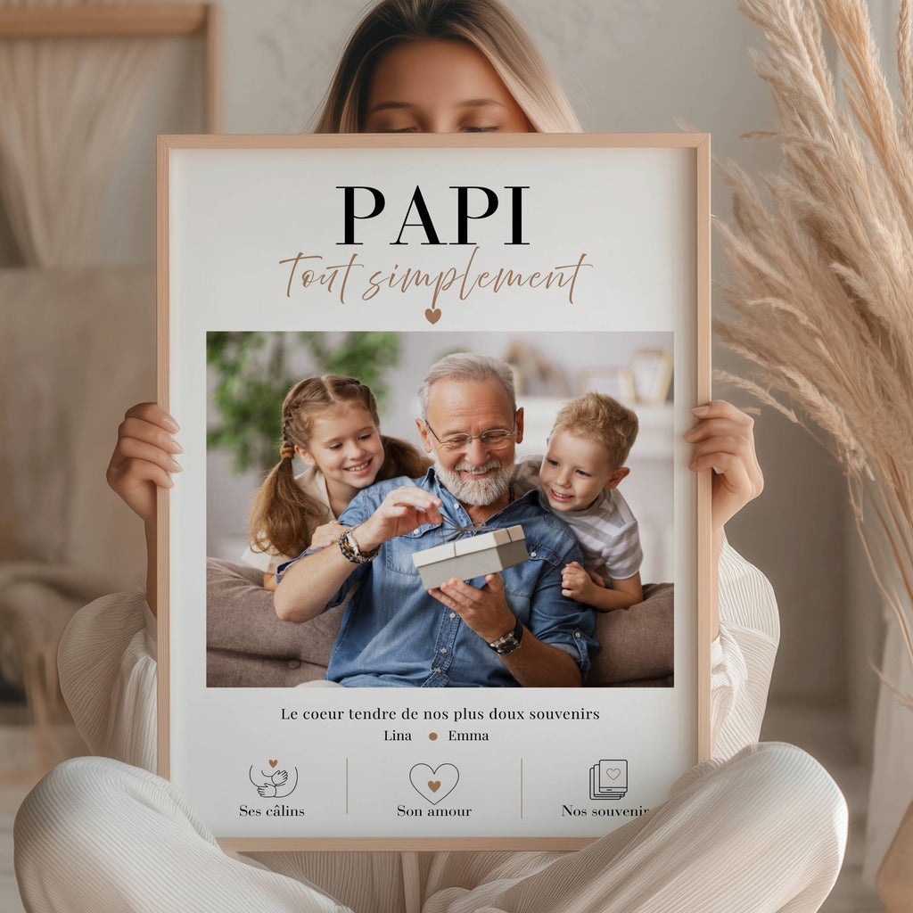 cadeau papi personnalisé avec photo