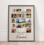 Affiche anniversaire 18 ans personnalisée avec photo – idée cadeau 18 ans originale