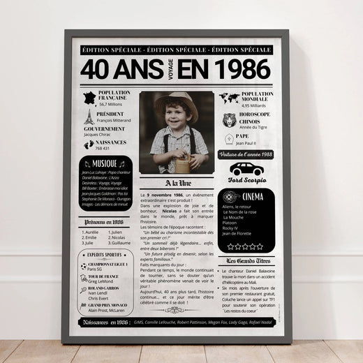 Journaux de l’année personnalisés