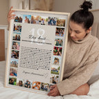 Affiche anniversaire 18 ans fille avec 24 photos personnalisées
