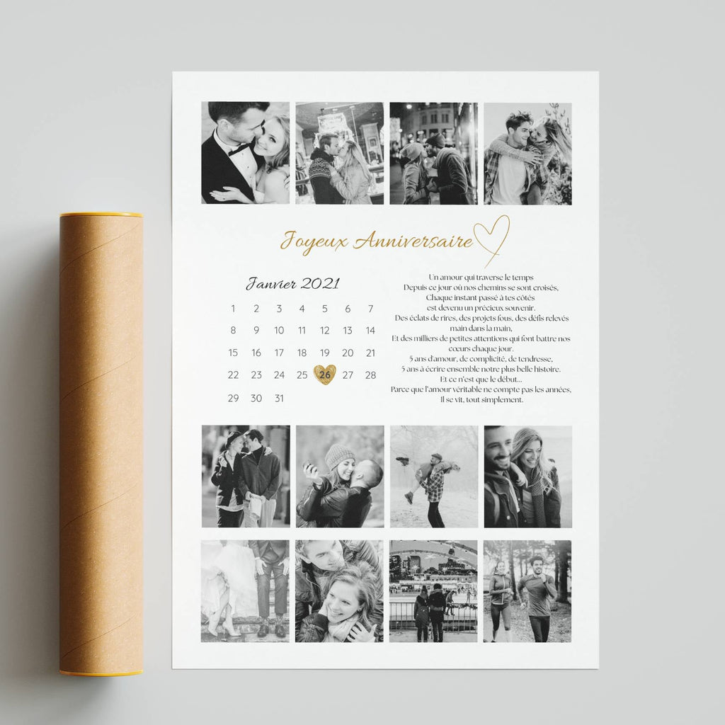 Cadeau couple personnalisé avec photos