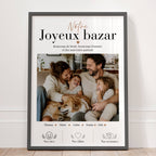 affiche famille personnalisée avec photo
