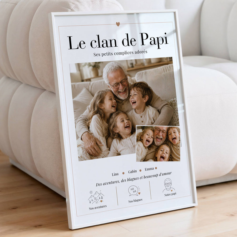 cadeau grand-père personnalisé