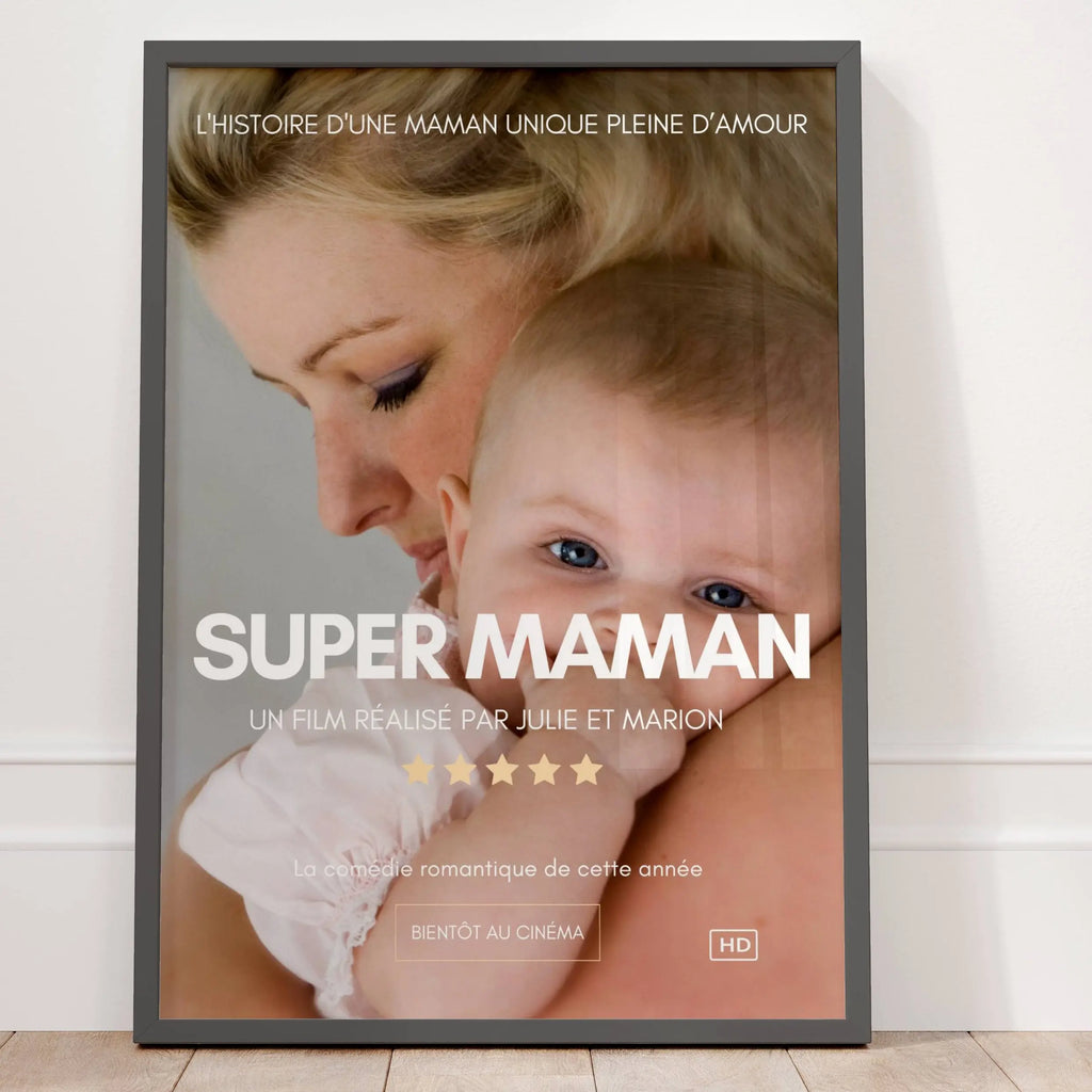 Idée cadeau maman affiche personnalisée
