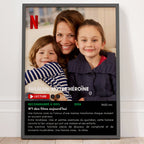 Poster personnalisé maman avec photo enfants – affiche souvenir famille pleine d’émotion